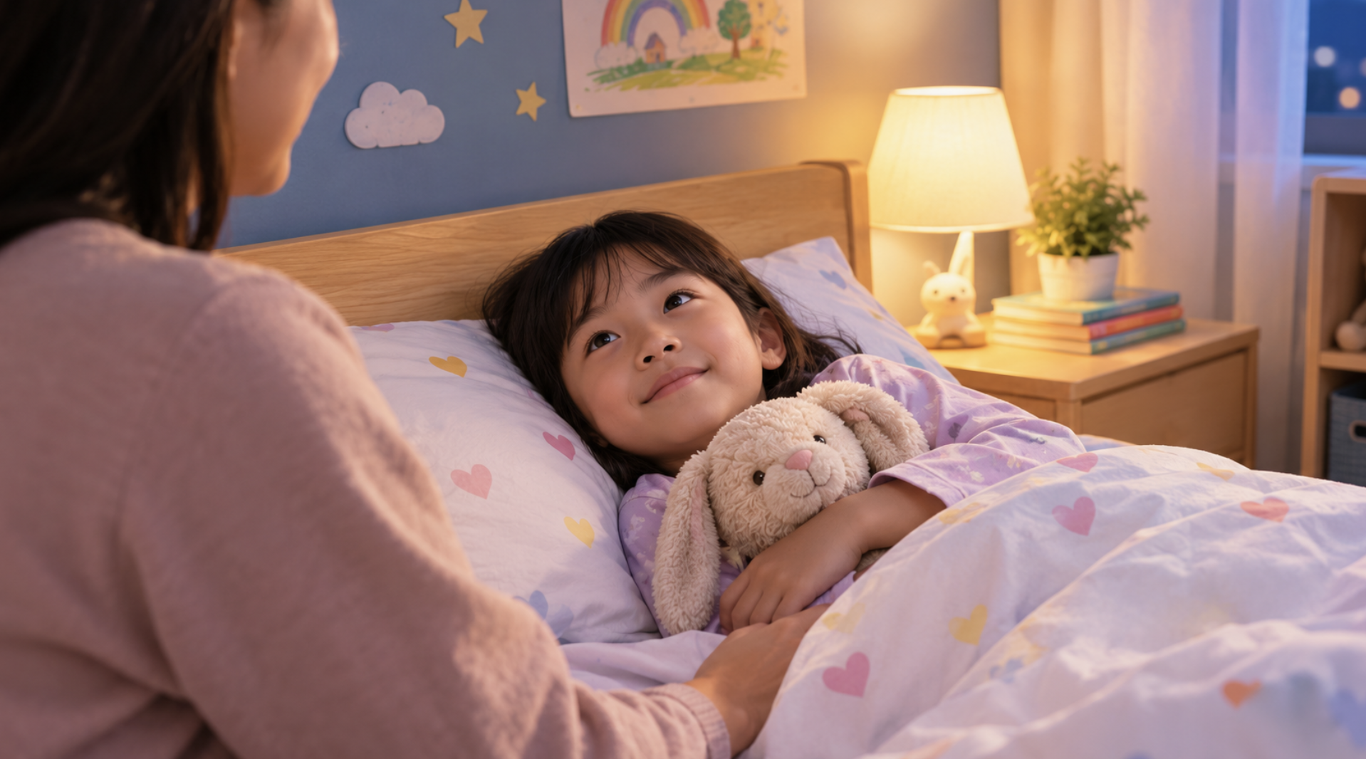 Anak susah tidur sendiri dan ibu membantu rutin waktu tidur